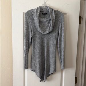 Gray Cowl Neck Women's Sweater
